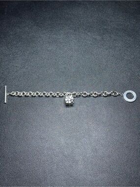 Tiffany & Co. Sterling Silver Gift Box Charm Toggle Bracelet